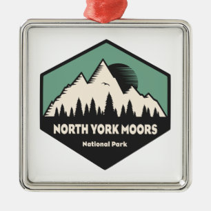 North York Moors National Park Metal Ornament