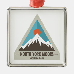North York Moors National Park Metal Ornament