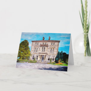 North Yorkshire Mansion - Plaque Thank You Card