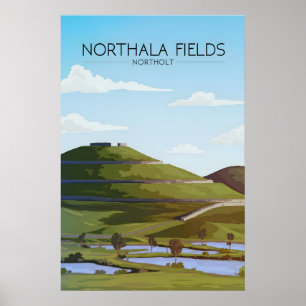 Northala Fields London Travel Poster