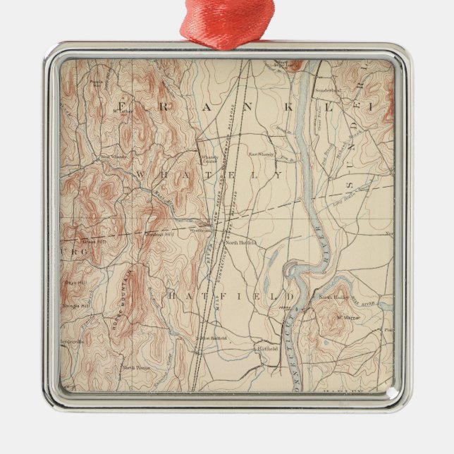 Northampton, Massachusetts Metal Tree Decoration (Front)