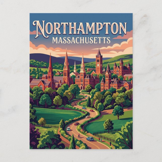 Northampton USA Postcard (Front)