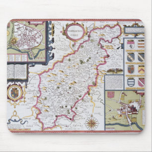 Northamtonshire, engraved by Jodocus Hondius Mouse Pad