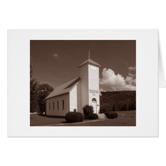 Northcutts Cove LDS Church (Sepia version) Card