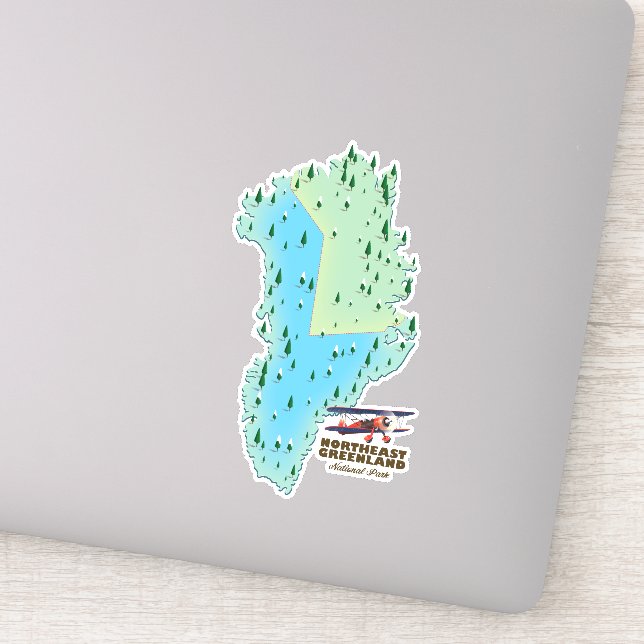 Northeast Greenland National Park map (Detail)