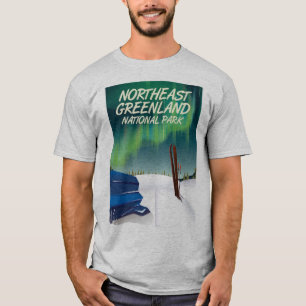 Northeast Greenland travel poster T-Shirt