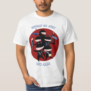Northeast New Jersey Word Nenjas T-Shirt