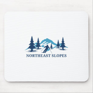 Northeast Slopes Vermont Ski Resort Skiing Skier _ Mouse Pad