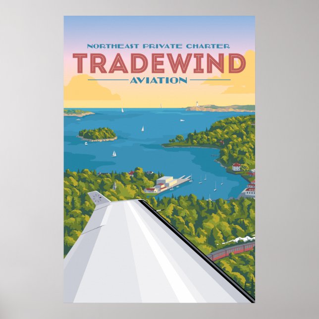 Northeast Summer Tradewind Aviation Poster (Front)