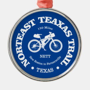 Northeast Texas Trail (cycling) Metal Ornament