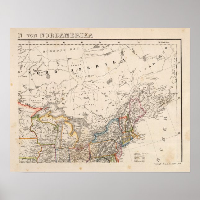 Northeast United States Poster (Front)
