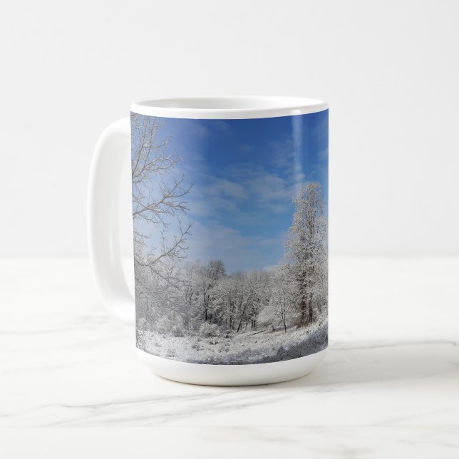 Northeast Winter Scene Coffee Mug (Front Left)