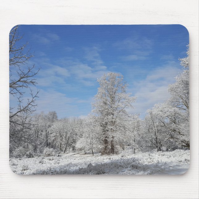 Northeast Winter Scene Mouse Pad (Front)