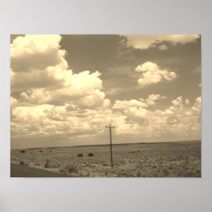 Northeastern Arizona (Sepia filter) Poster