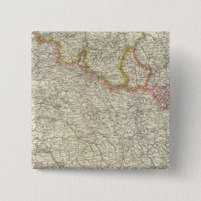 Northeastern France 15 Cm Square Badge (Front)