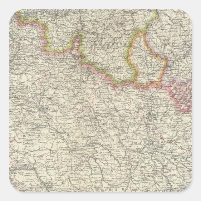 Northeastern France Square Sticker (Front)