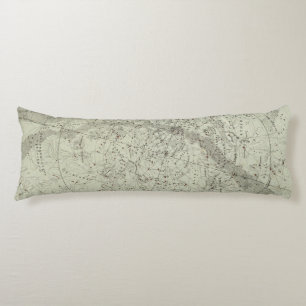 Norther Night Sky map Body Cushion
