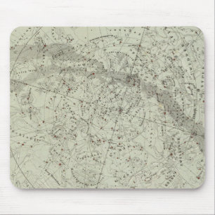 Norther Night Sky map Mouse Pad