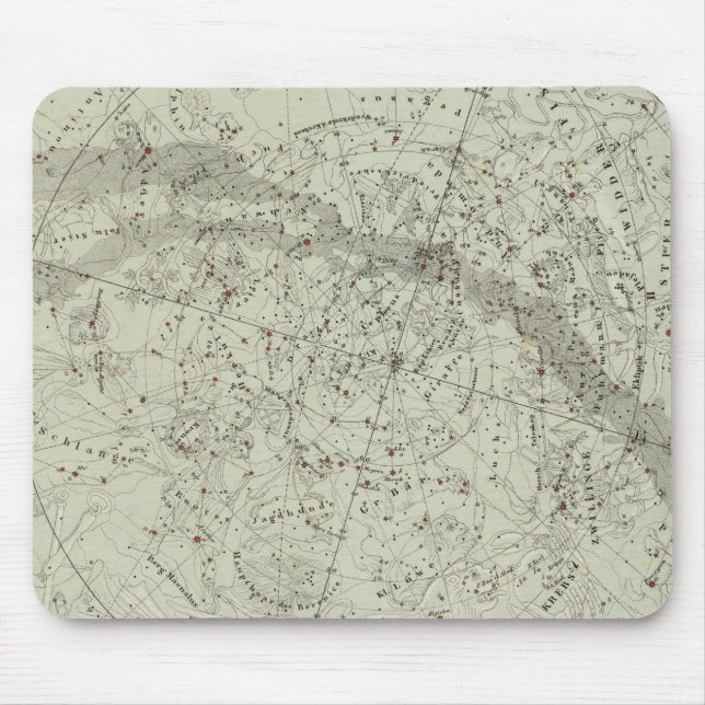 Norther Night Sky map Mouse Pad (Front)