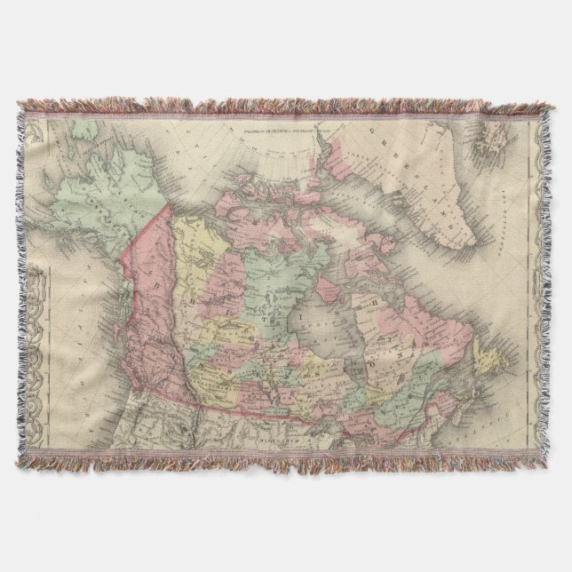 Northern America Throw Blanket (Front)