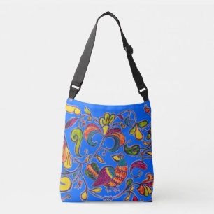 Northern Bird in Blue Crossbody Bag