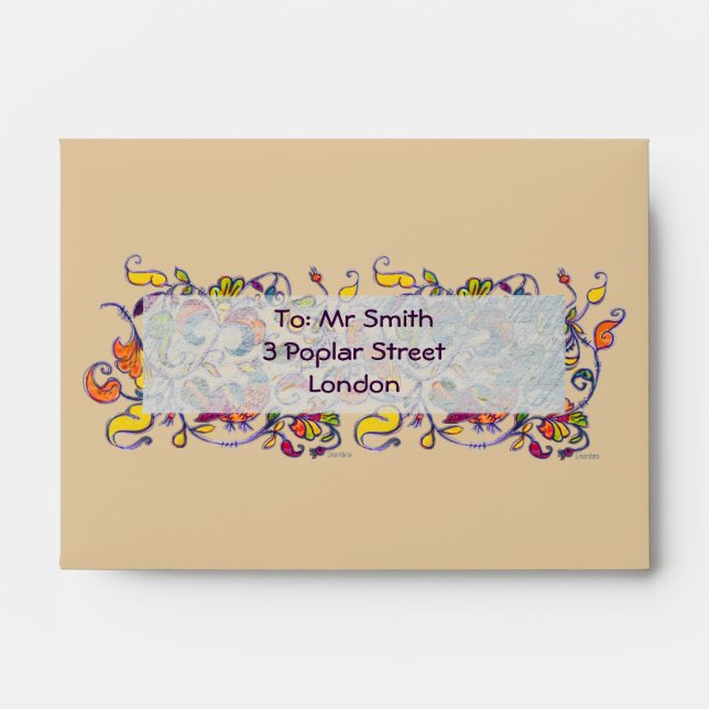 Northern Birds Envelope (Front)