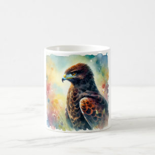 Northern Black Buzzard 160724AREF251 - Watercolor Coffee Mug