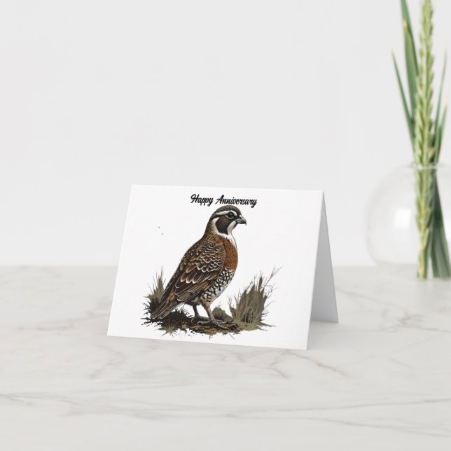 Northern Bobwhite Card (Front)