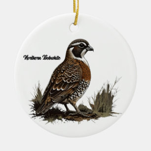 Northern Bobwhite Ceramic Ornament