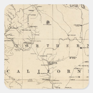 Northern California Square Sticker