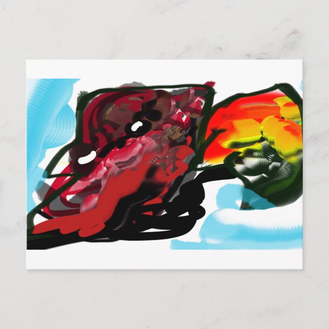 Northern Cardinal  Autumn joy Postcard (Front)