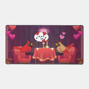 Northern Cardinal Birds Dinner Date Desk Mat