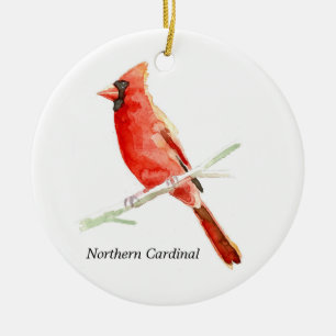 Northern Cardinal Ceramic Ornament