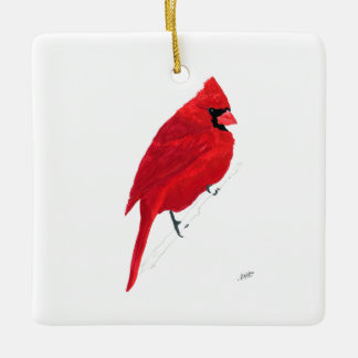 Northern Cardinal Ceramic Ornament