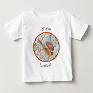 Northern Cardinal Flying - Original Photograph Baby T-Shirt