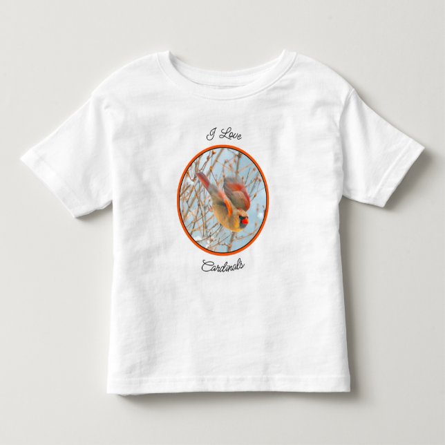 Northern Cardinal Flying - Original Photograph Toddler T-Shirt (Front)