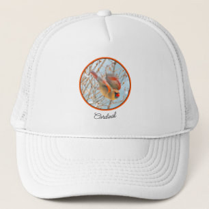 Northern Cardinal Flying - Original Photograph Trucker Hat