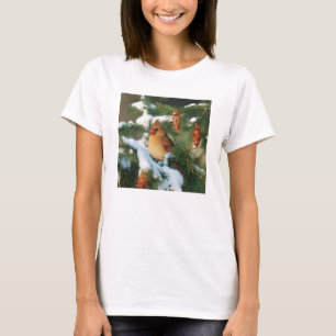 Northern Cardinal in tree, Illinois T-Shirt