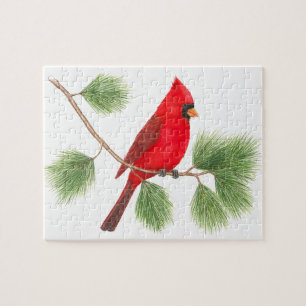 Northern Cardinal Jigsaw Puzzle
