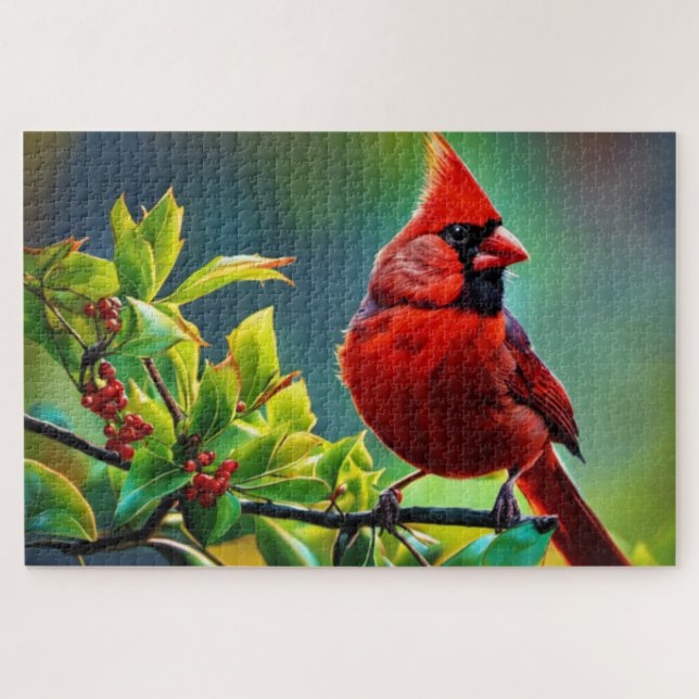Northern Cardinal Jigsaw Puzzle (Horizontal)