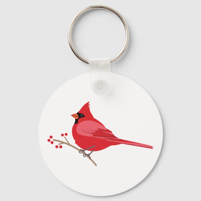 Northern Cardinal Key Ring (Front)