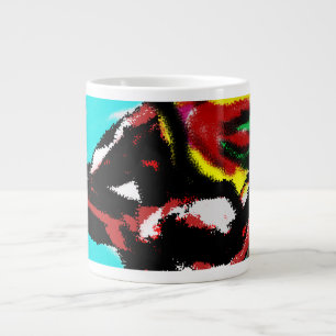Northern Cardinal leave Large Coffee Mug
