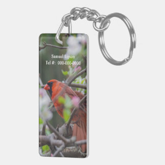 Northern Cardinal Pair Key Ring