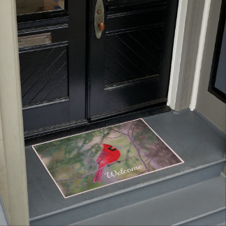 Northern Cardinal Perch Doormat