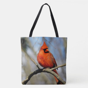 Northern Cardinal (Spring) Printed Tote Bag