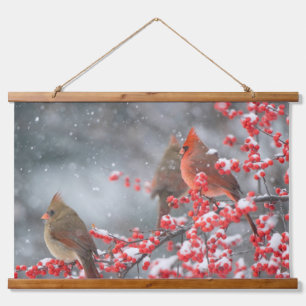 Northern Cardinals Marion, Illinois Hanging Tapestry