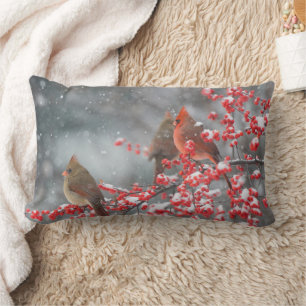Northern Cardinals   Marion, Illinois Lumbar Cushion
