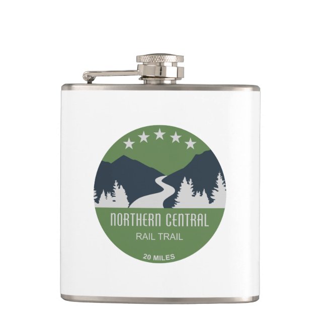 Northern Central Rail Trail Hip Flask (Front)