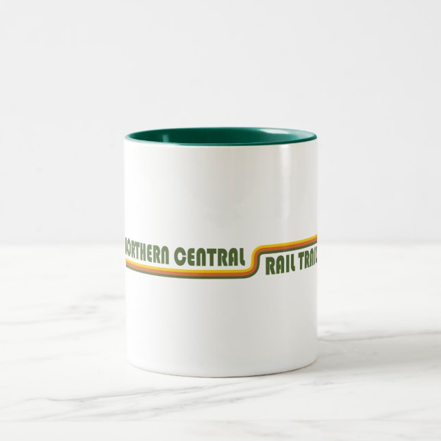 Northern Central Rail Trail Two-Tone Coffee Mug (Center)