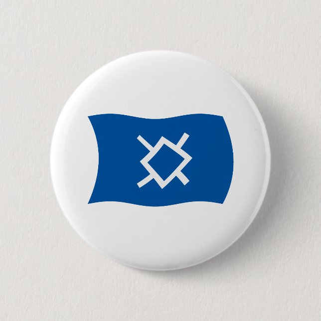 Northern Cheyenne Flag Button (Front)